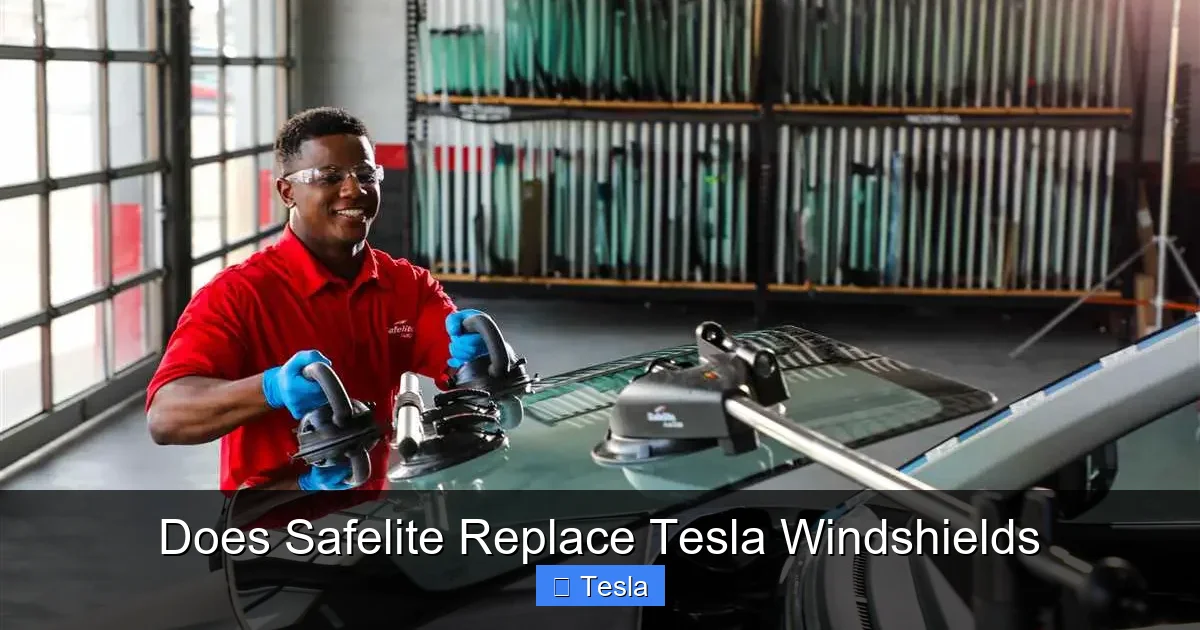 Does Safelite Replace Tesla Windshields