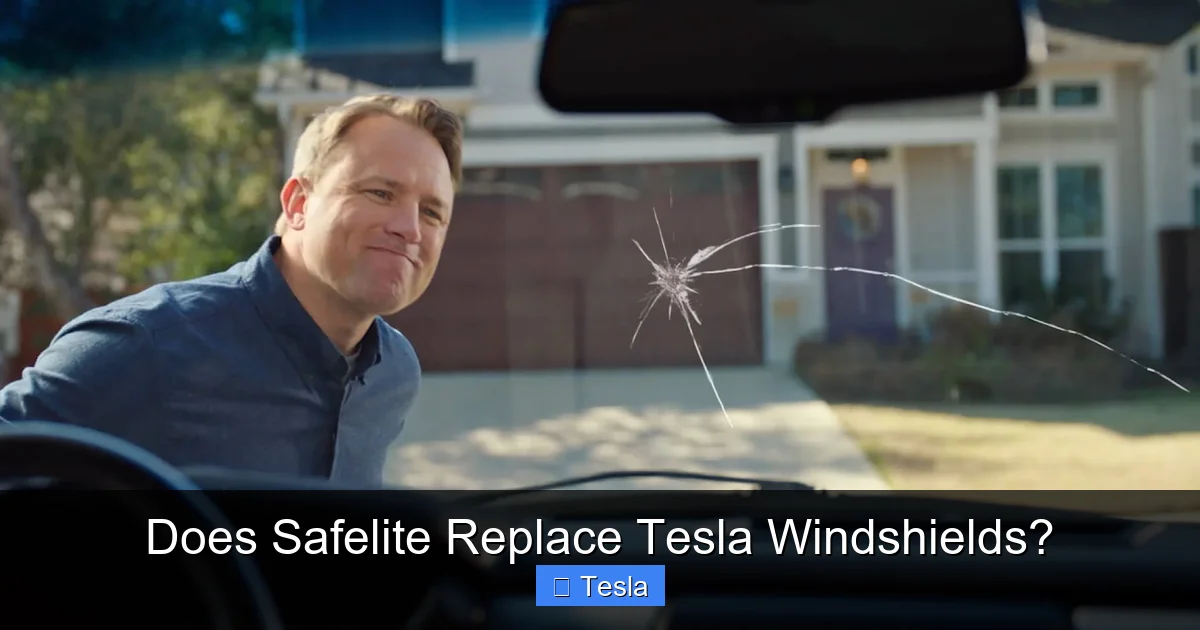 Does Safelite Replace Tesla Windshields?