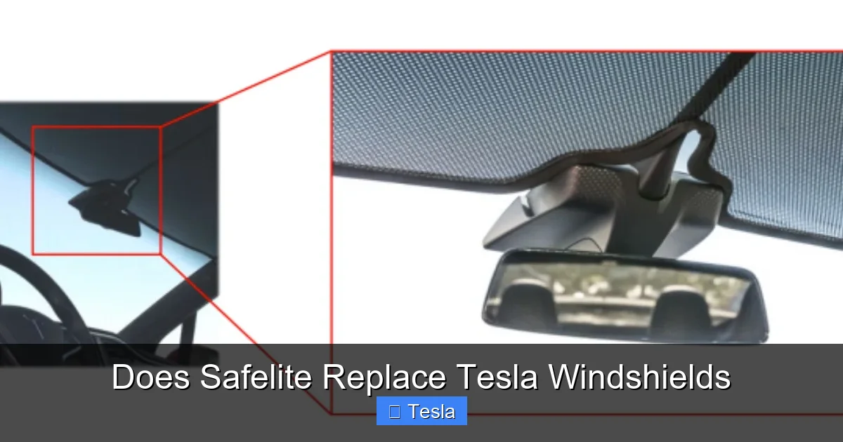 Does Safelite Replace Tesla Windshields