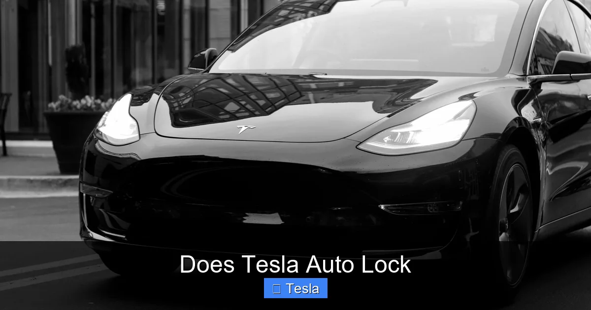 Does Tesla Auto Lock