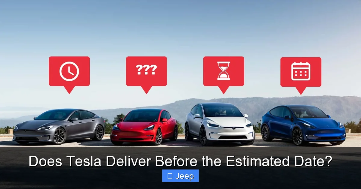Does Tesla Deliver Before the Estimated Date?