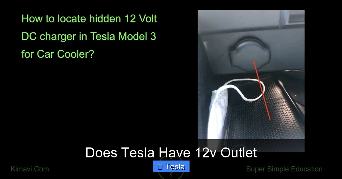 Does Tesla Have 12v Outlet