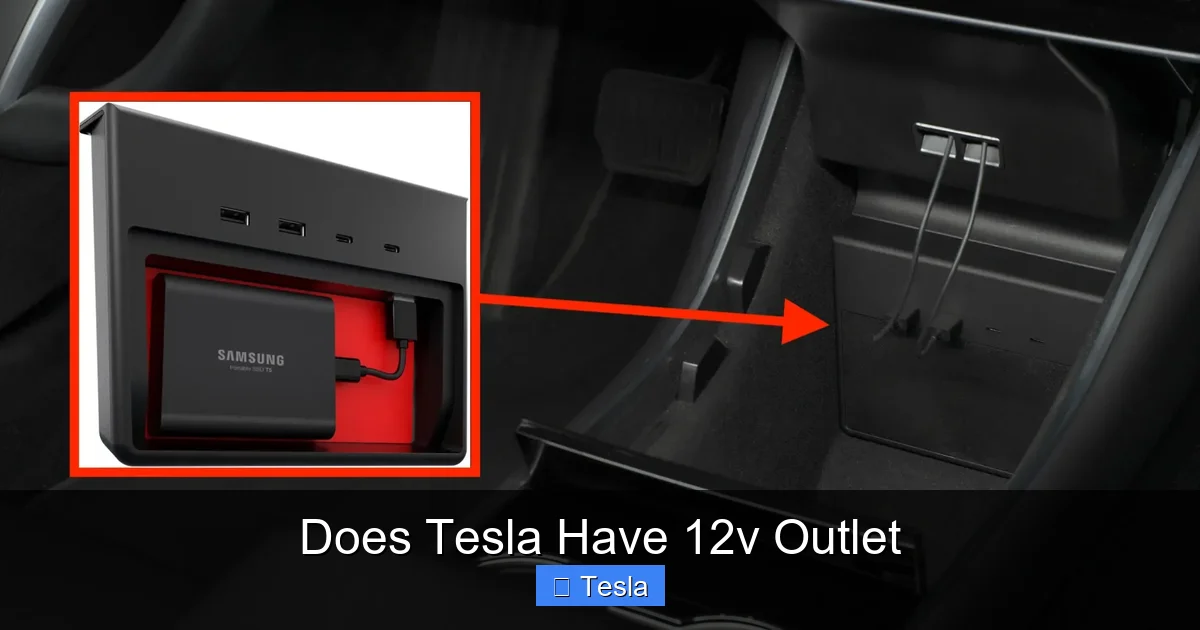 Does Tesla Have 12v Outlet