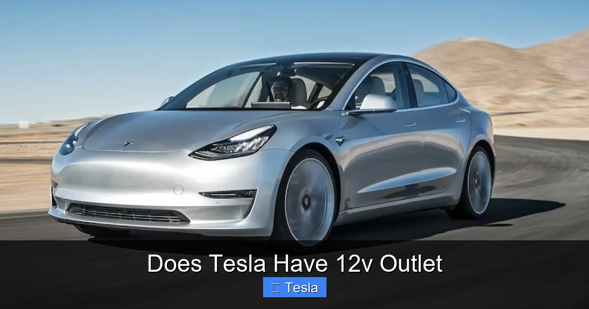 Does Tesla Have 12v Outlet