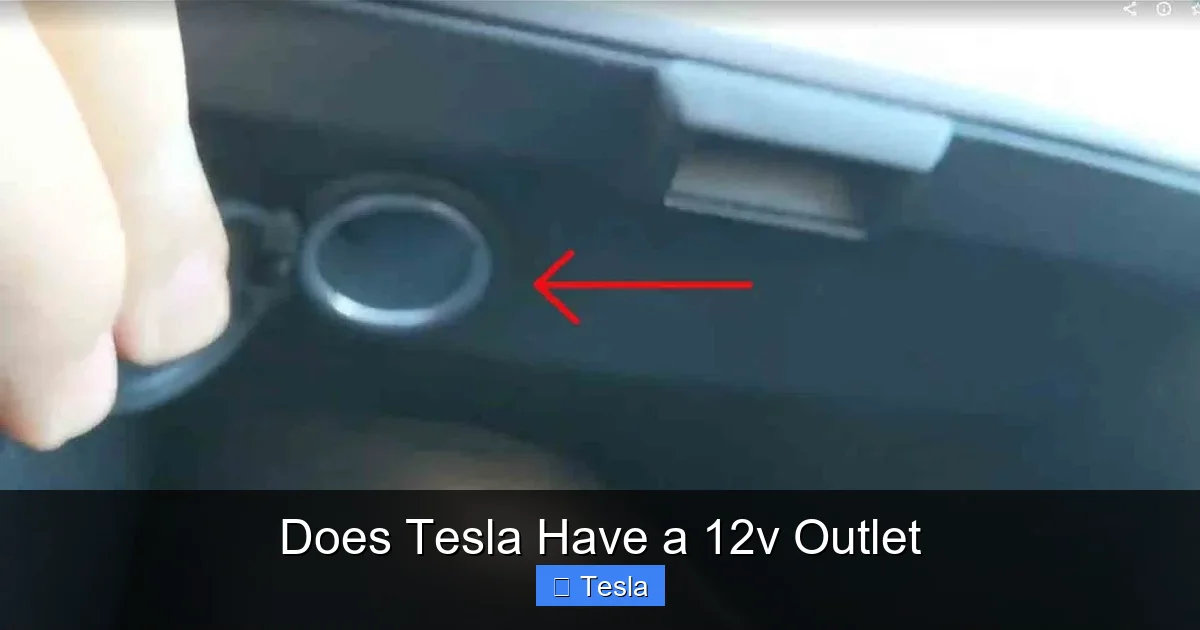 Does Tesla Have a 12v Outlet