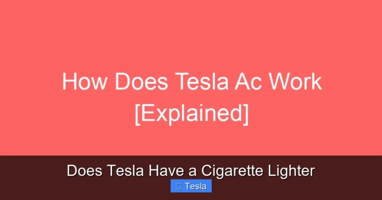 Does Tesla Have a Cigarette Lighter