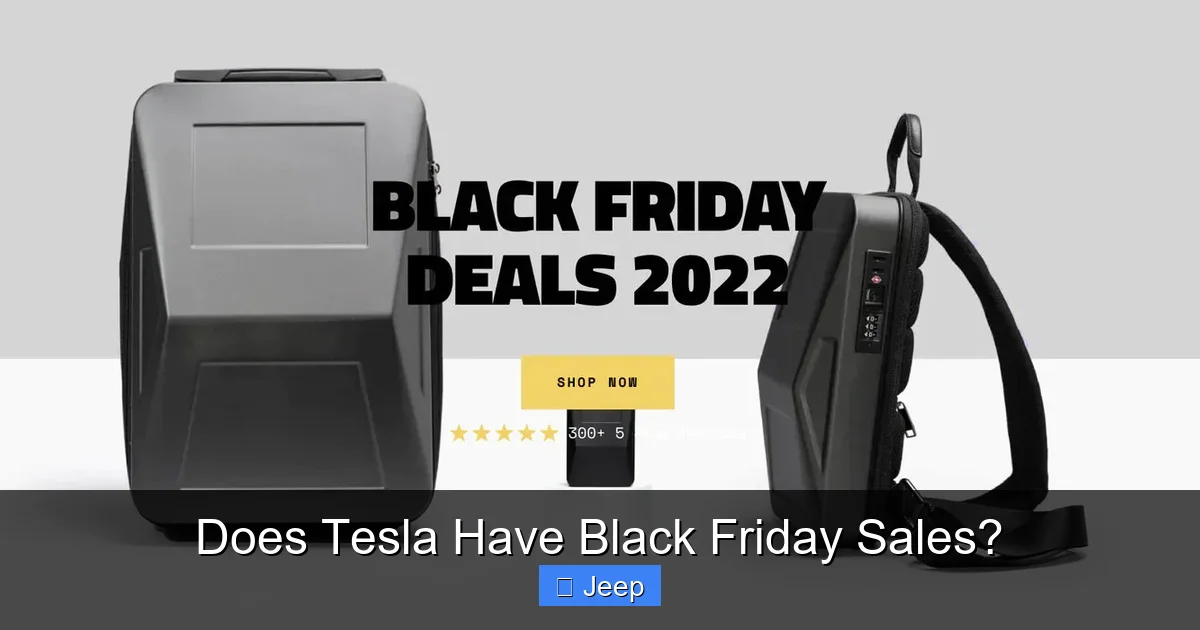 Does Tesla Have Black Friday Sales?