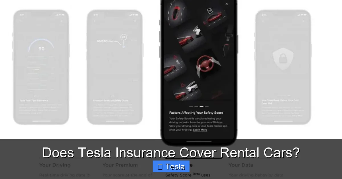 Does Tesla Insurance Cover Rental Cars?