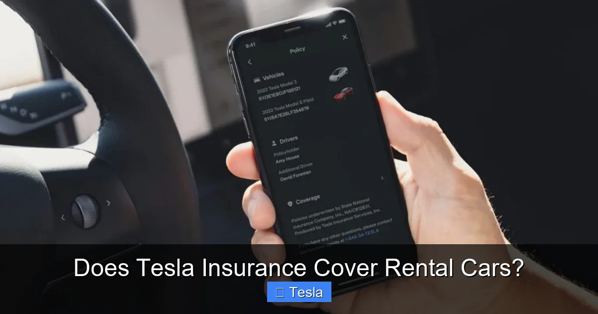 Does Tesla Insurance Cover Rental Cars?