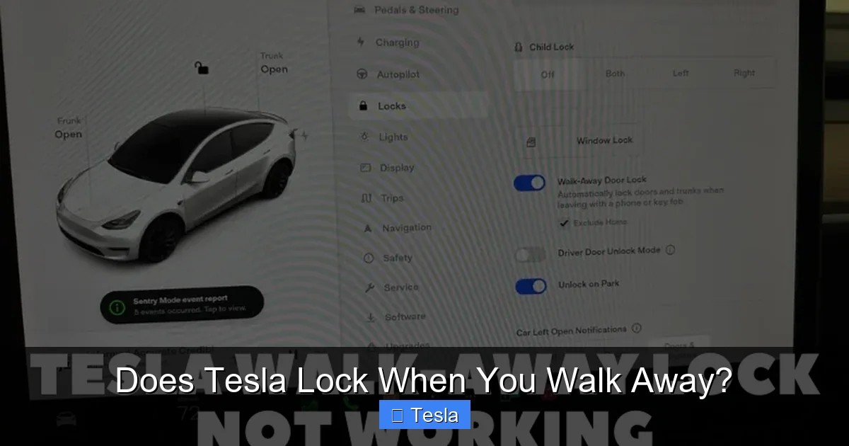 Does Tesla Lock When You Walk Away?