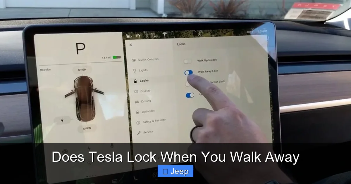 Does Tesla Lock When You Walk Away