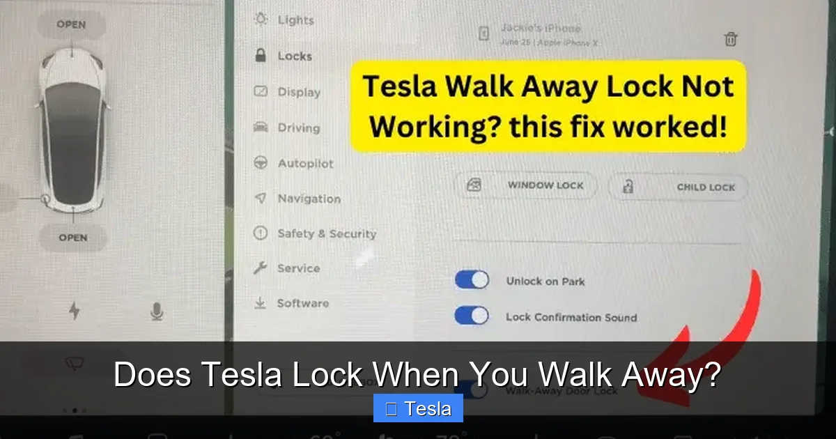 Does Tesla Lock When You Walk Away?