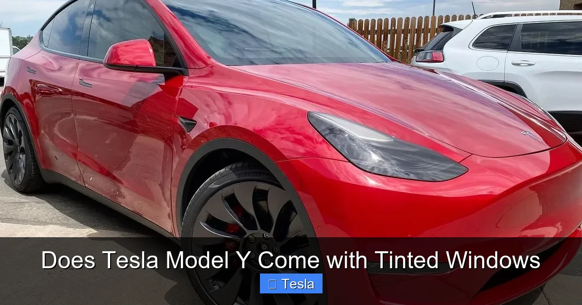 Does Tesla Model Y Come with Tinted Windows