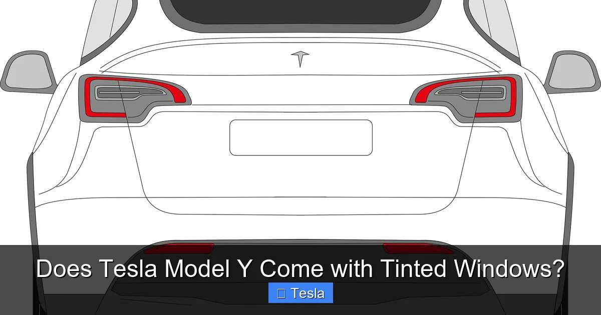 Does Tesla Model Y Come with Tinted Windows?