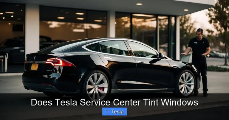 Does Tesla Service Center Tint Windows