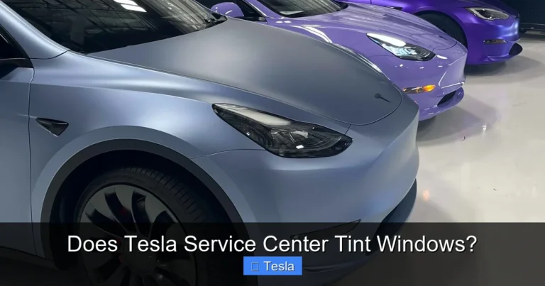 Does Tesla Service Center Tint Windows?