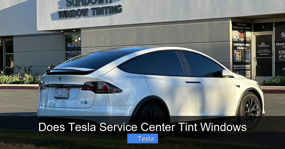 Does Tesla Service Center Tint Windows