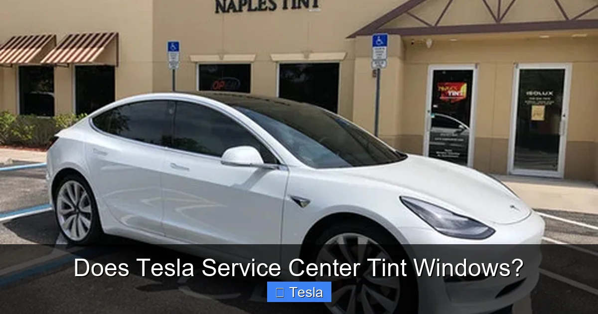 Does Tesla Service Center Tint Windows?