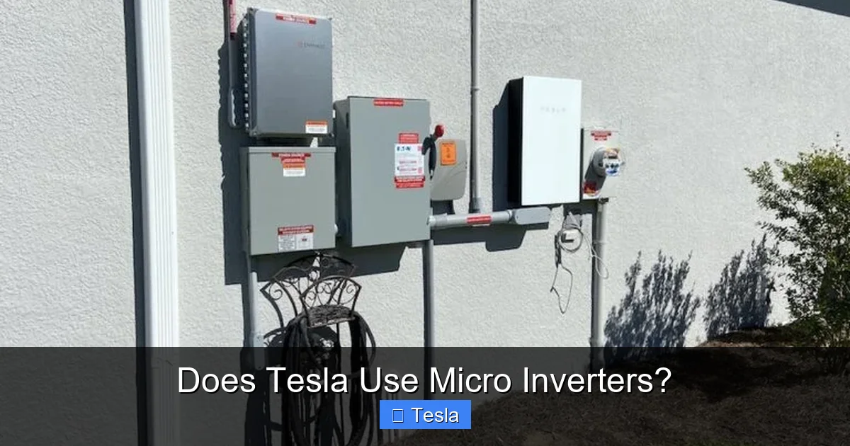 Does Tesla Use Micro Inverters?
