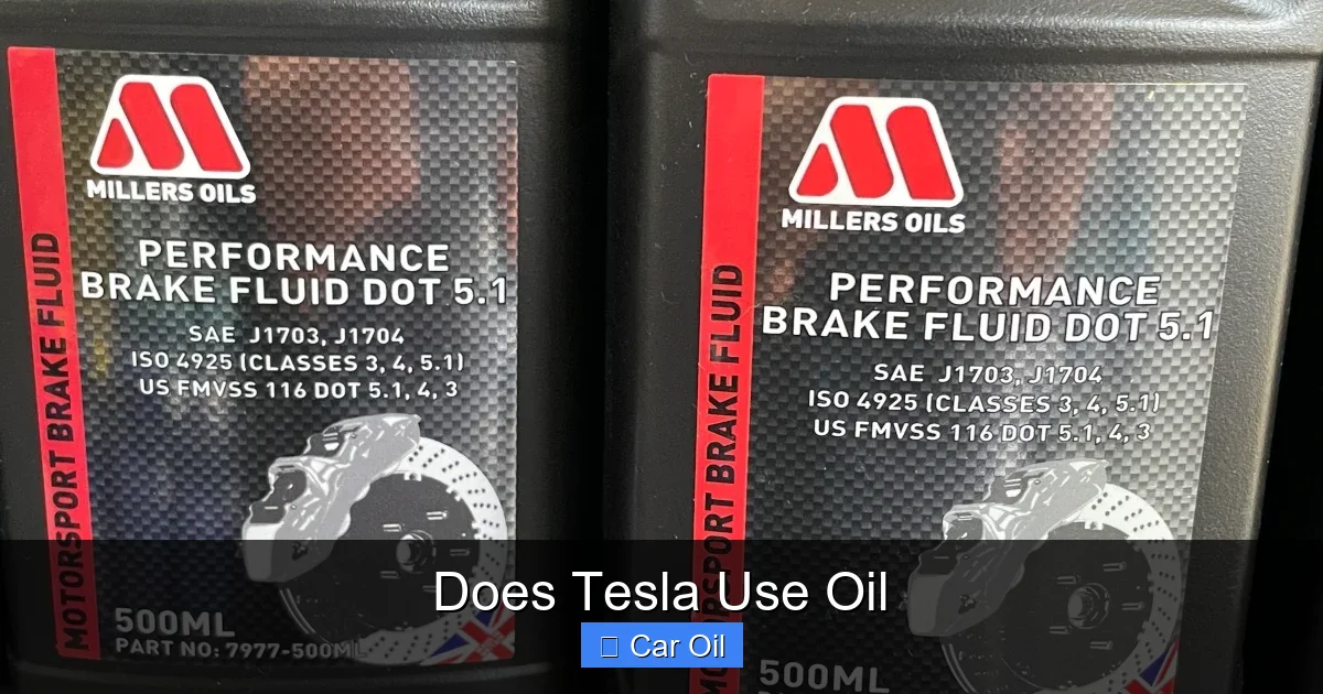 Does Tesla Use Oil