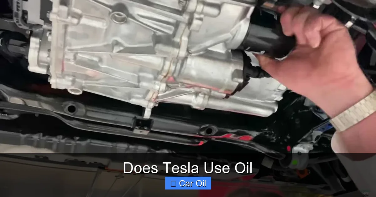 Does Tesla Use Oil