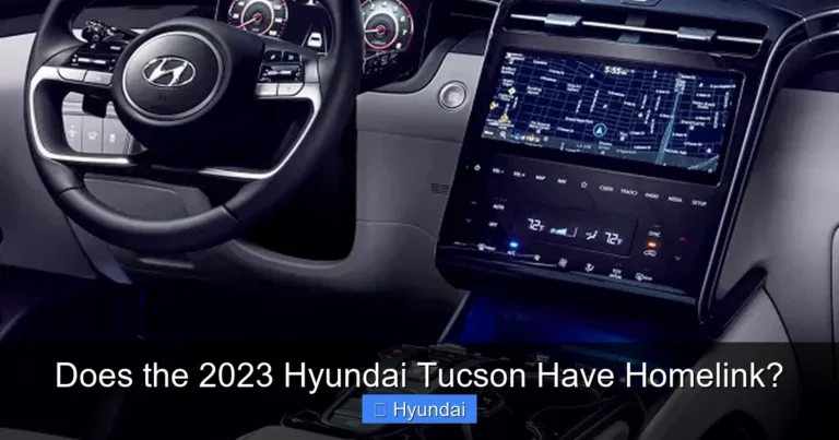 Does the 2023 Hyundai Tucson Have Homelink?