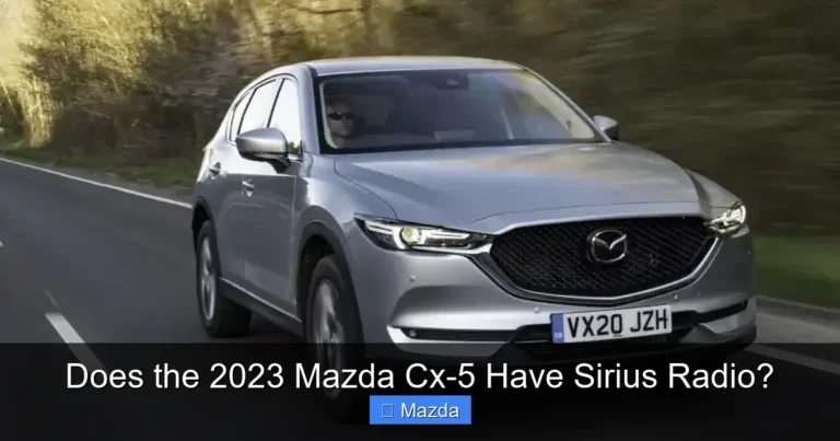 Does the 2023 Mazda Cx-5 Have Sirius Radio?