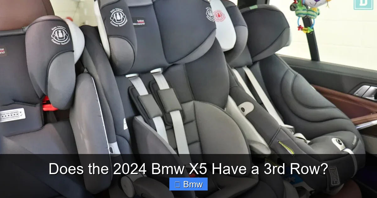 Does the 2024 Bmw X5 Have a 3rd Row?