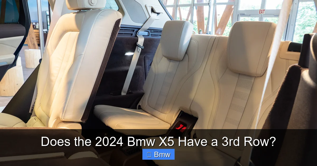 Does the 2024 Bmw X5 Have a 3rd Row?