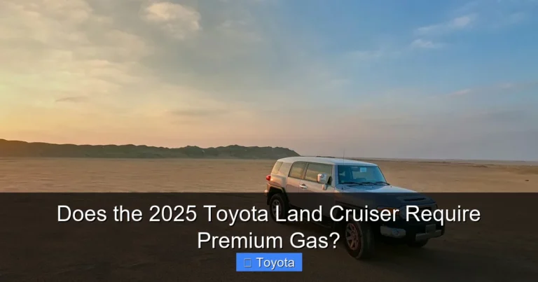 Does the 2025 Toyota Land Cruiser Require Premium Gas?