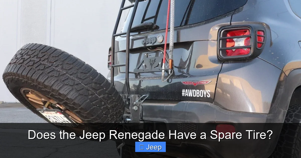 Does the Jeep Renegade Have a Spare Tire?