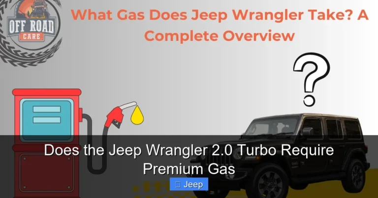 Does the Jeep Wrangler 2.0 Turbo Require Premium Gas