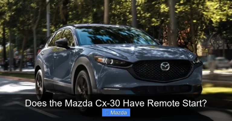 Does the Mazda Cx-30 Have Remote Start?