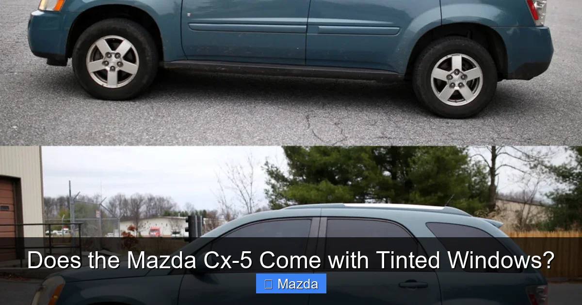 Does the Mazda Cx-5 Come with Tinted Windows?