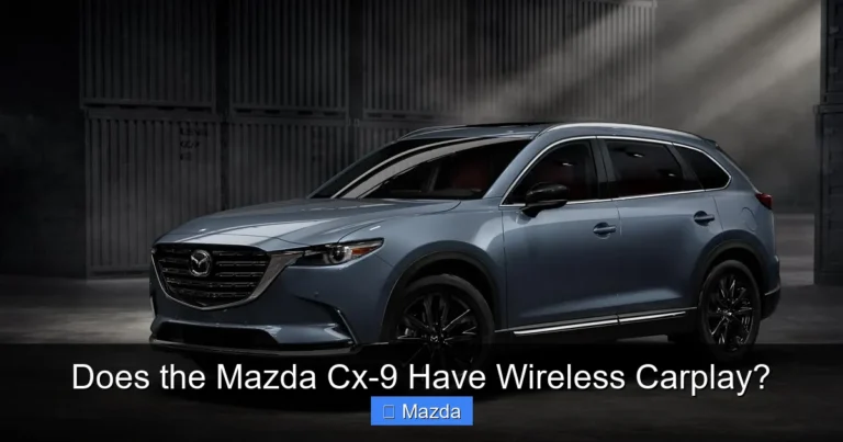 Does the Mazda Cx-9 Have Wireless Carplay?