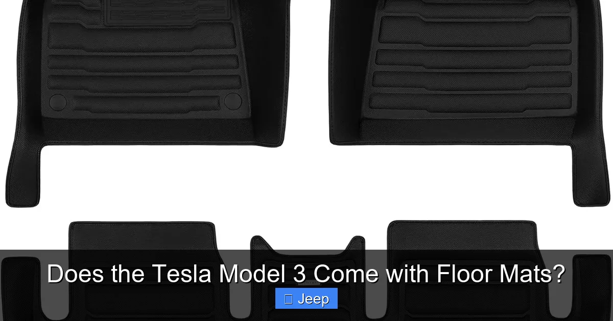 Does the Tesla Model 3 Come with Floor Mats?