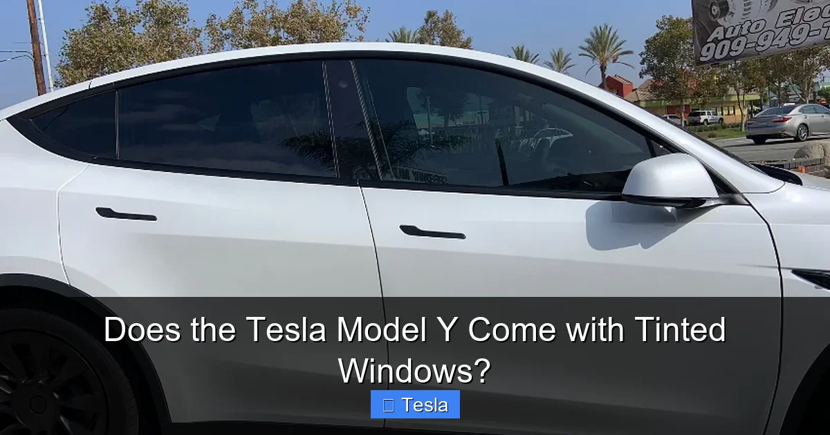 Does the Tesla Model Y Come with Tinted Windows?