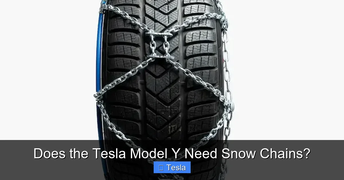 Does the Tesla Model Y Need Snow Chains?