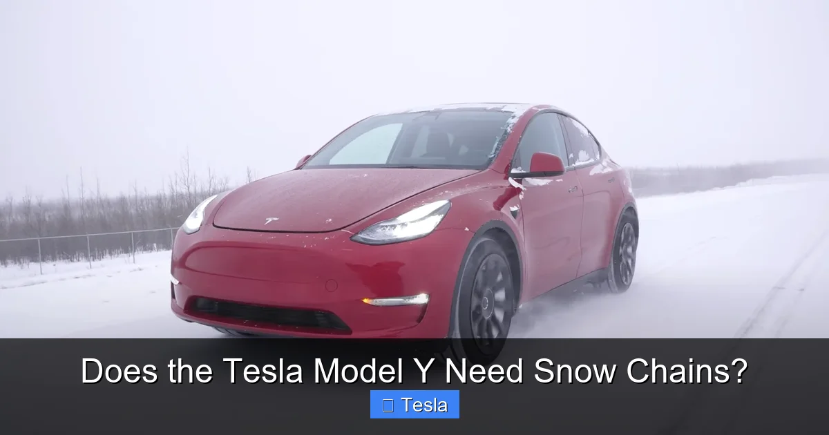 Does the Tesla Model Y Need Snow Chains?