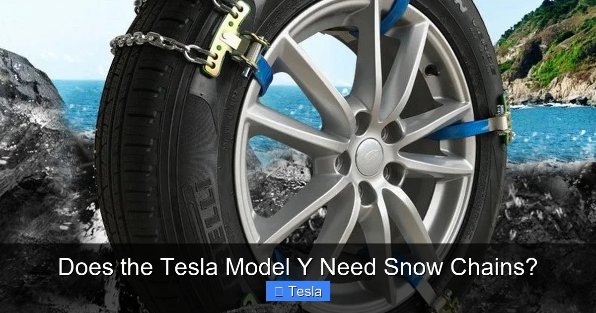 Does the Tesla Model Y Need Snow Chains?