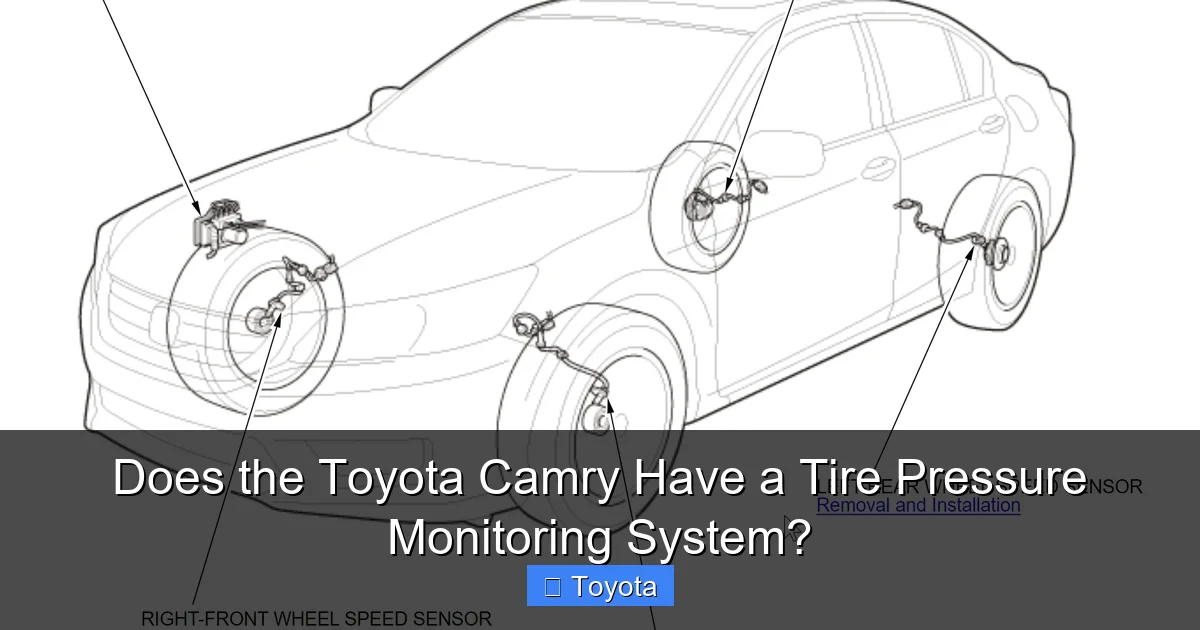 Does the Toyota Camry Have a Tire Pressure Monitoring System?