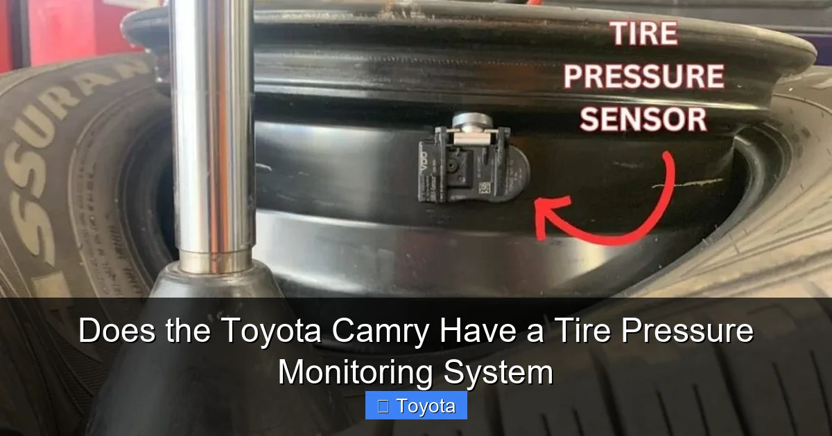 Does the Toyota Camry Have a Tire Pressure Monitoring System
