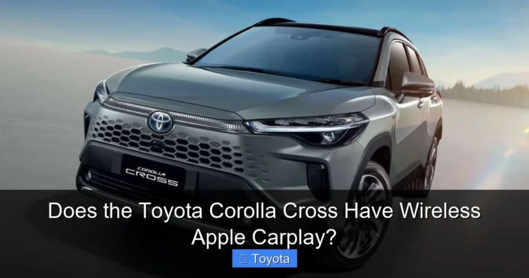 Does the Toyota Corolla Cross Have Wireless Apple Carplay?
