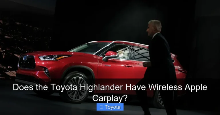 Does the Toyota Highlander Have Wireless Apple Carplay?
