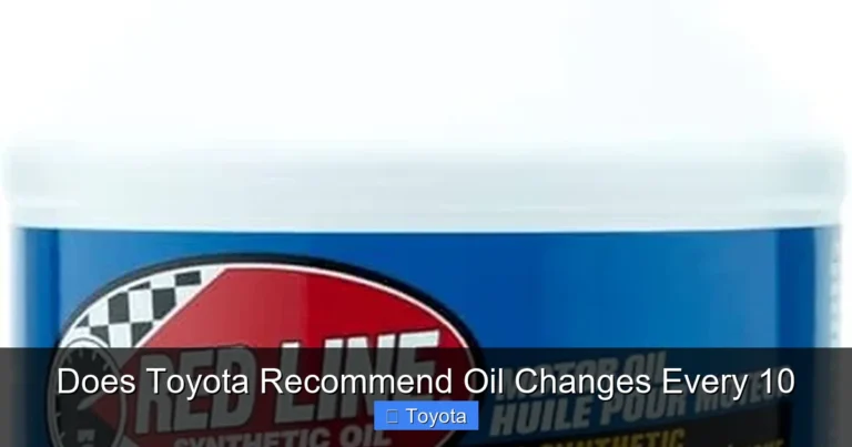Does Toyota Recommend Oil Changes Every 10