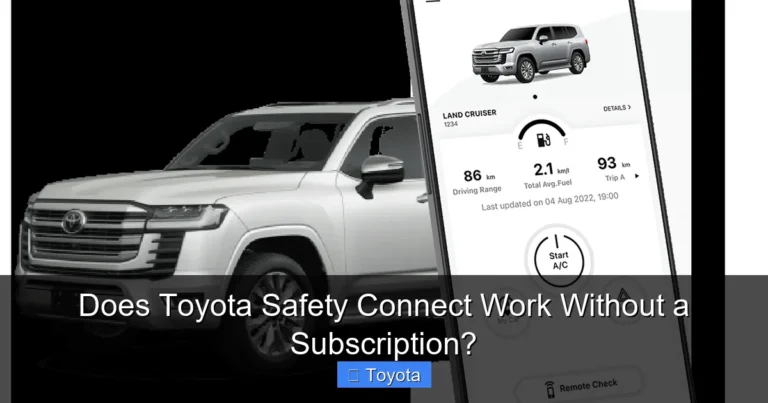 Does Toyota Safety Connect Work Without a Subscription?