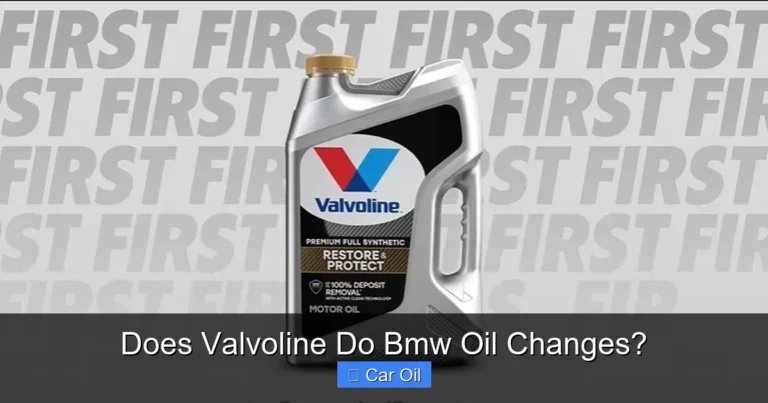 Does Valvoline Do Bmw Oil Changes?
