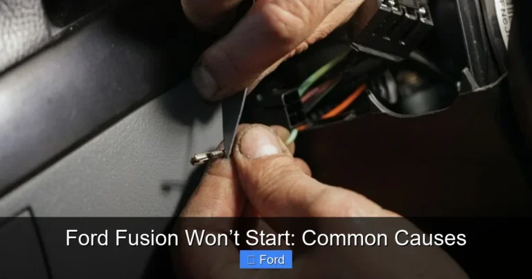 Ford Fusion Won’t Start: Common Causes