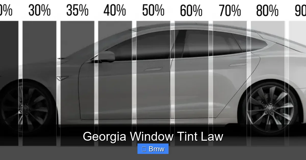 Georgia Window Tint Law