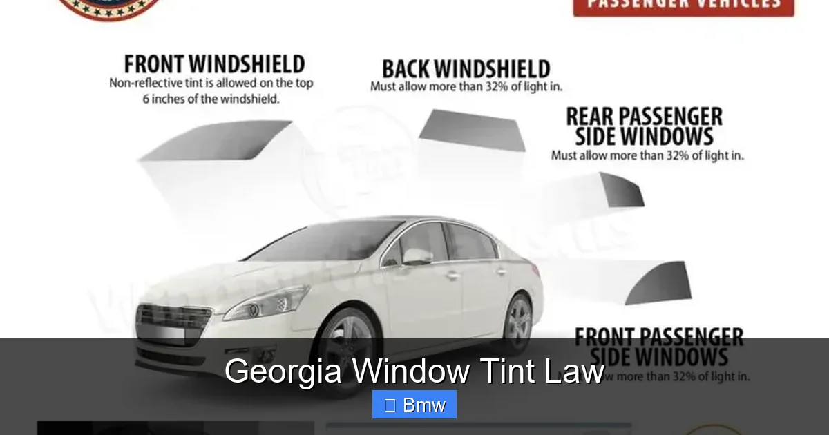 Georgia Window Tint Law